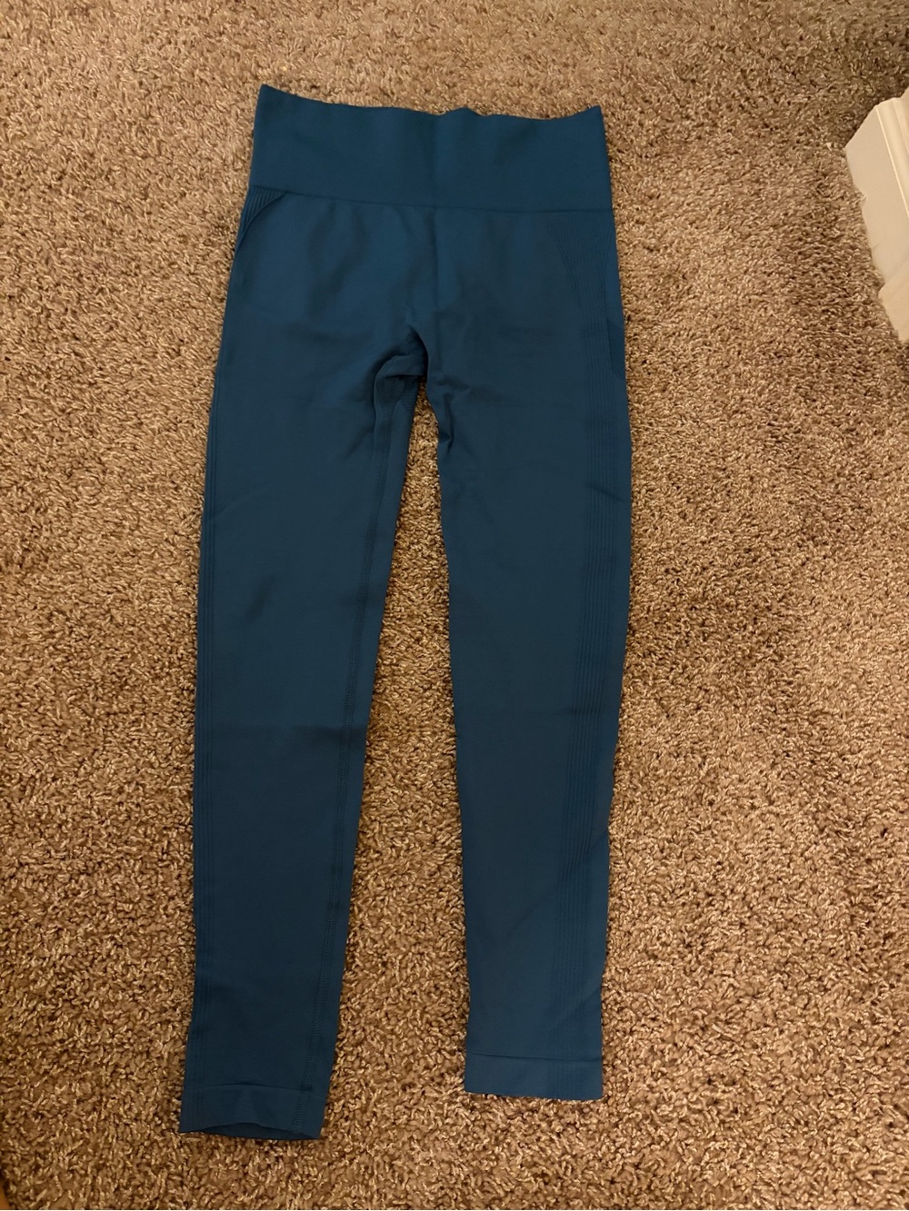 SHEIN Teal High-Waist Seamless Leggings